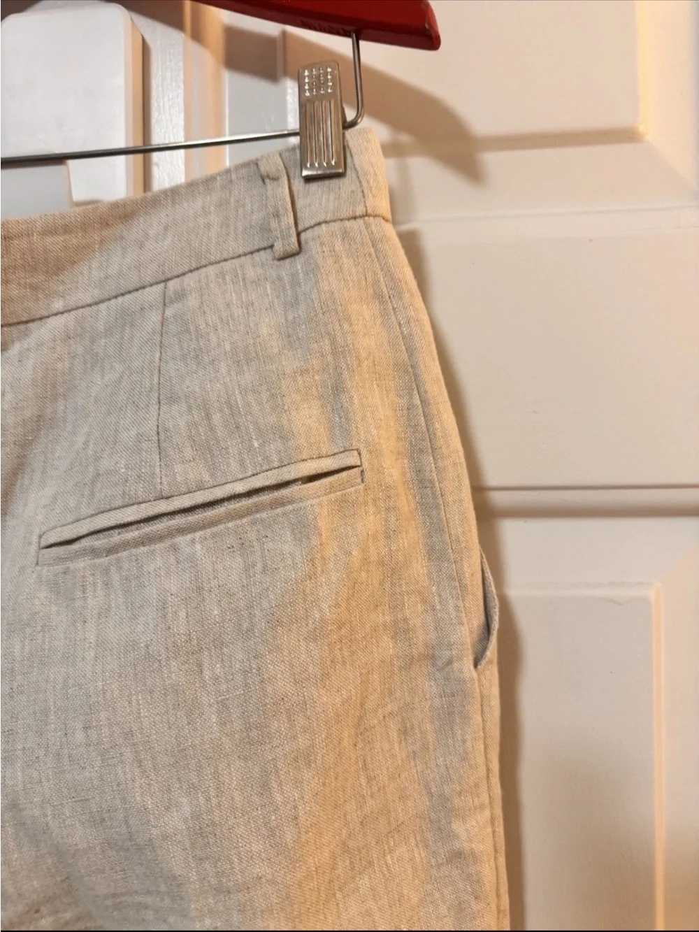 Reformation Mason Linen Pants in Oatmeal Size 2 NWOT